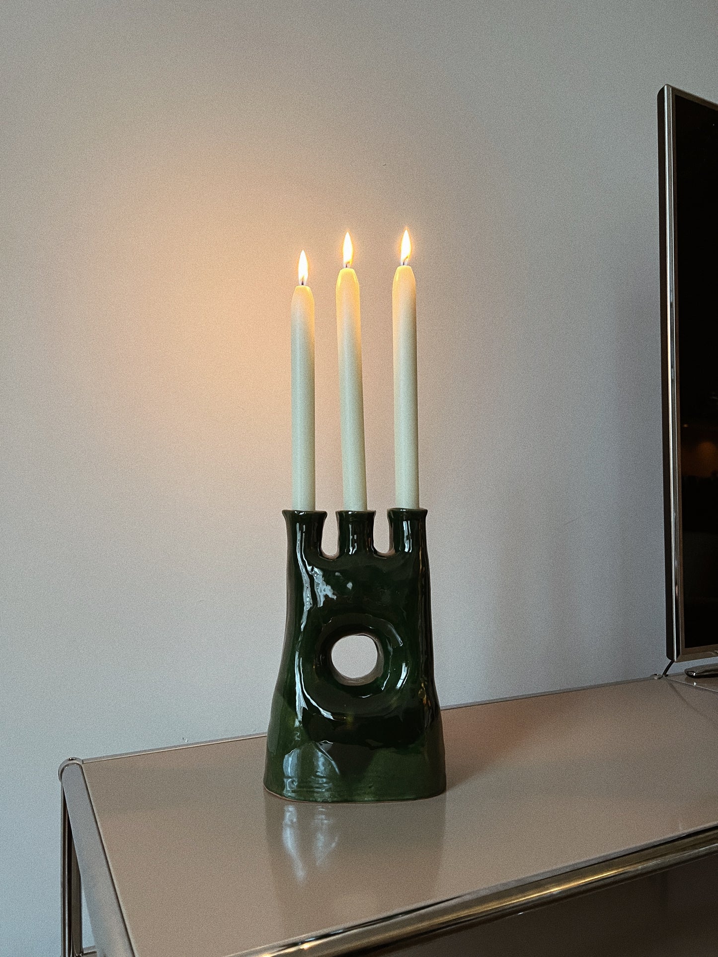 Mosgroene kandelaar